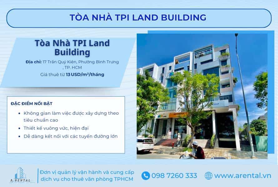 TPI Land là nơi lý tưởng để đặt trụ sở lâu dài tại trung tâm hành chính Quận 2.