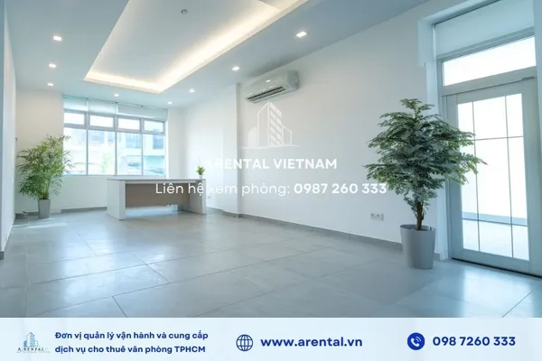Văn phòng cho thuê diện tích 12m2 Quận 1 được bàn giao với nội thất và cơ sở hạ tầng cơ bản