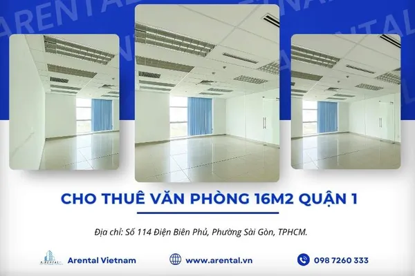 Giới thiệu văn phòng cho thuê 16m2 tại Quận 1