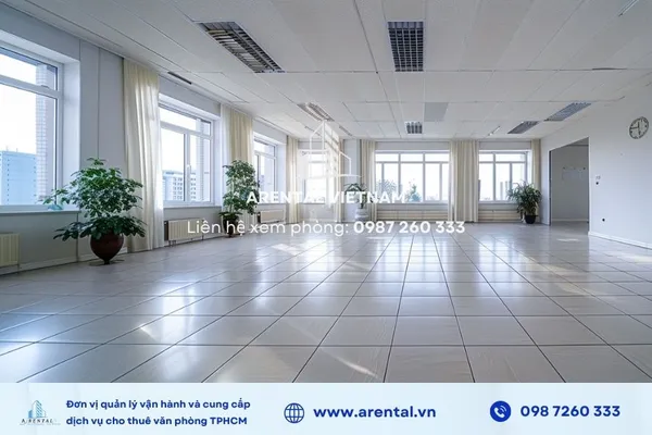Mặt bằng văn phòng 90m2 có sức chứa tối đa đến 30 nhân sự