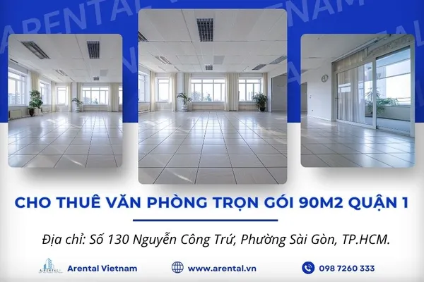Giới thiệu tổng quan mặt bằng văn phòng 90m2 tại Quận 1