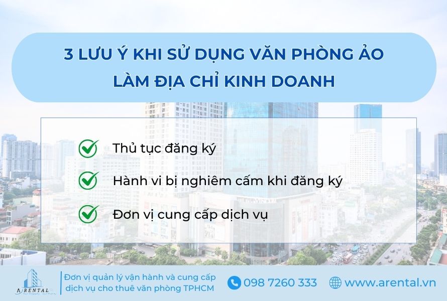 3 vấn đề cần lưu ý khi đăng ký kinh doanh với văn phòng ảo.