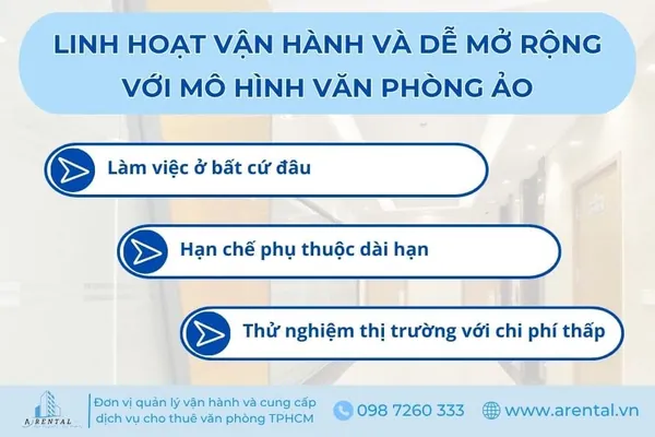Văn phòng ảo giúp doanh nghiệp linh hoạt vận hành và dễ mở rộng khi cần.