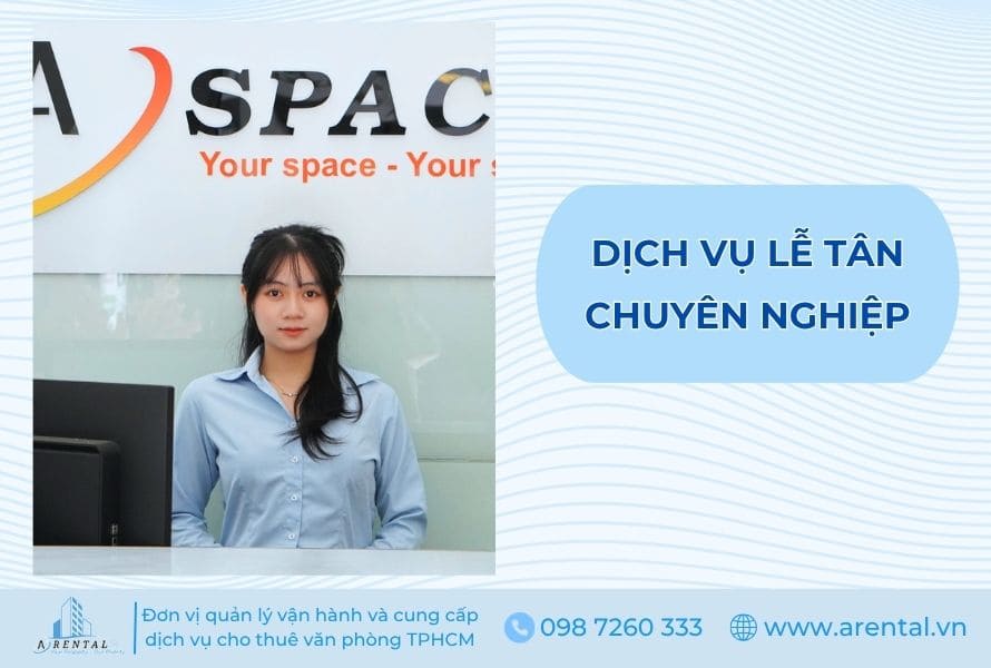 Dịch vụ lễ tân hỗ trợ khách hàng khi thuê văn phòng ảo.
