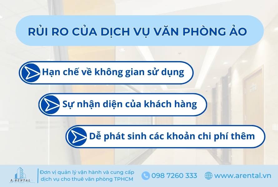 Nhược điểm của dịch vụ cho thuê văn phòng ảo.