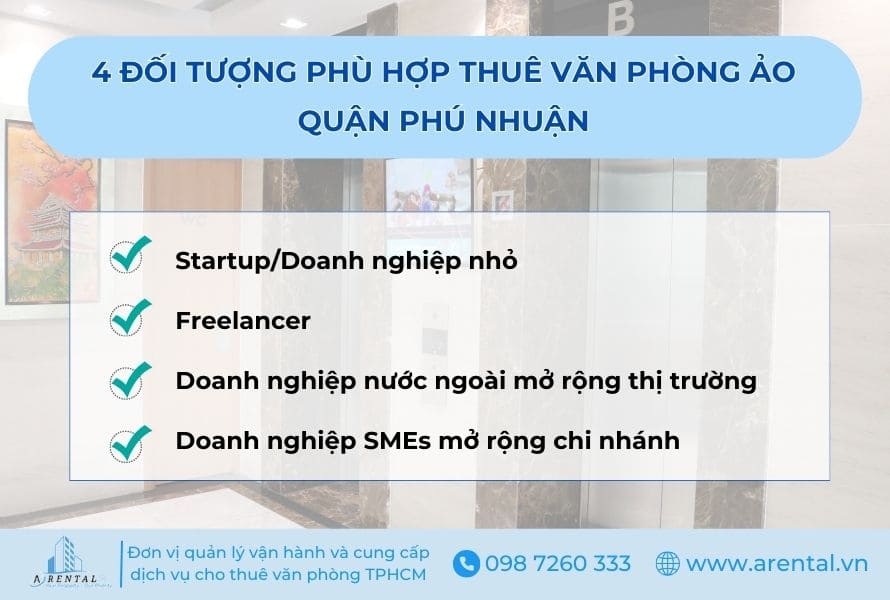 4 đối tượng chính phù hợp thuê văn phòng ảo quận Phú Nhuận.