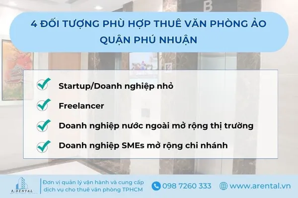 4 đối tượng chính phù hợp thuê văn phòng ảo quận Phú Nhuận.