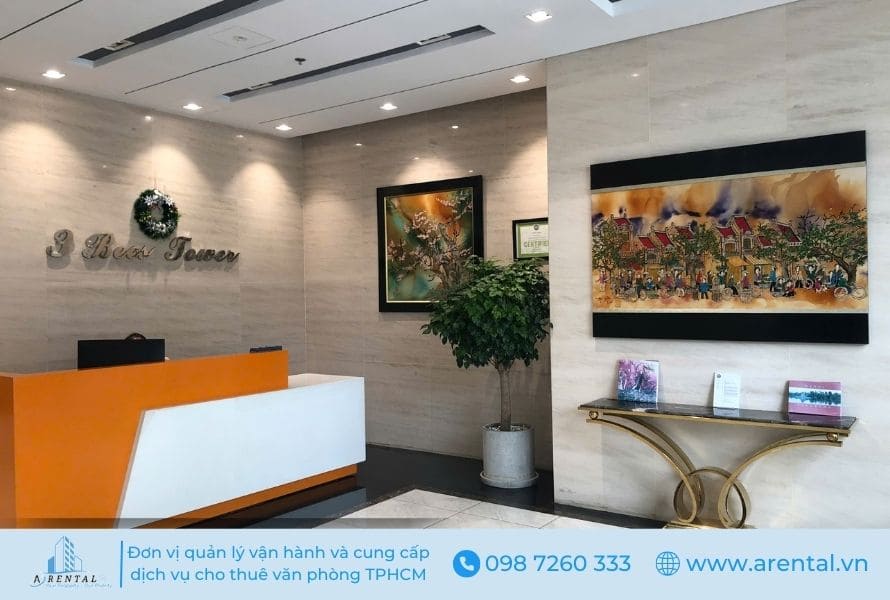 Sảnh chung tiếp khách chuyên nghiệp, sang trọng tại 3 Bees Tower.