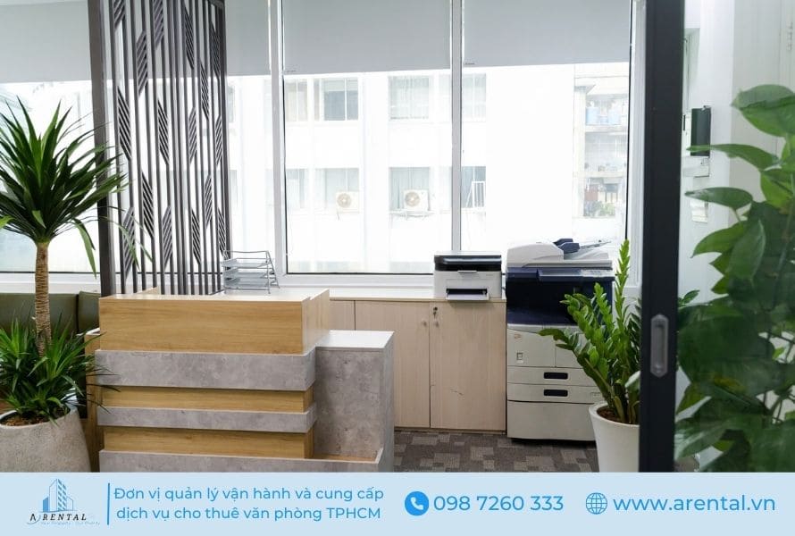 Máy photo được trang bị đầy đủ cho khách hàng thuê văn phòng ảo quận 1 tại Arental Vietnam.