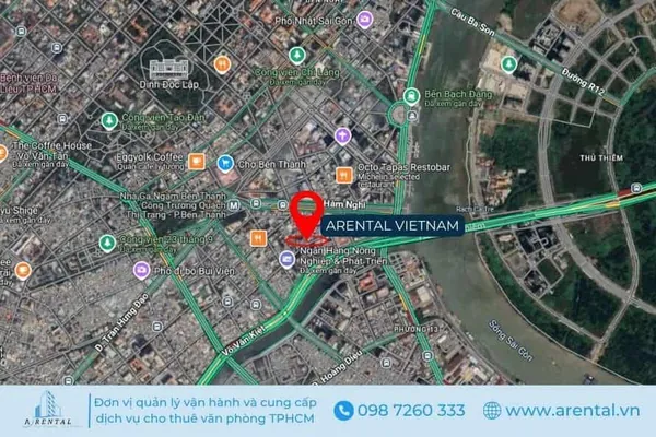 Vị trí văn phòng ảo 130 Nguyễn Công Trứ quận 1 trên GG Maps.