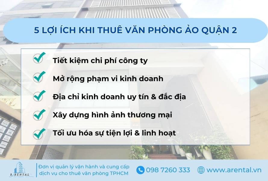 5 lợi ích khi thuê văn phòng ảo quận 2 giá rẻ tại A Space Office.