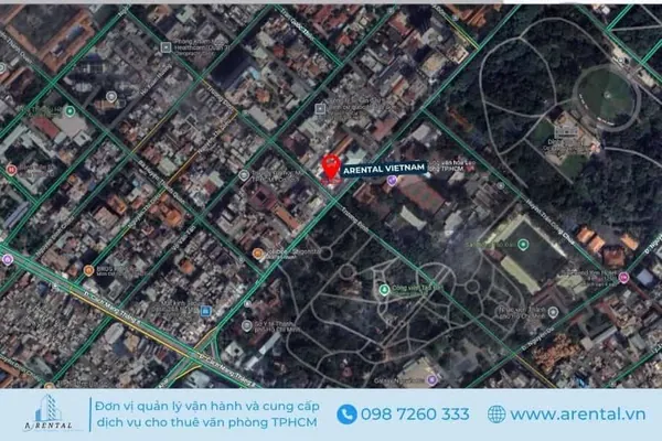Địa chỉ văn phòng ảo quận 3 Arental Vietnam trên bản đồ.