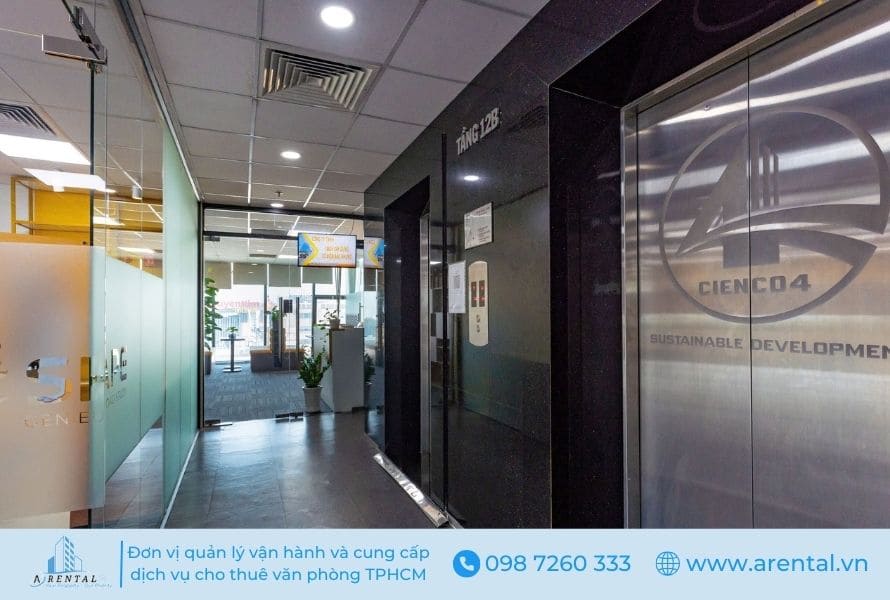 Hệ thống thang máy tại văn phòng Cienco4 quận 3.