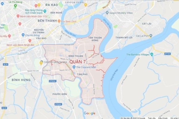 Quận 7 là cầu nối đến vùng ngoại ô và nội ô thành phố