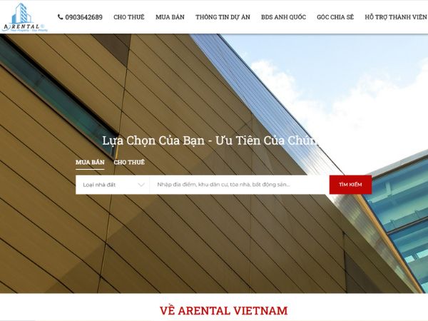 Dịch vụ cho thuê văn phòng Arental Việt Nam