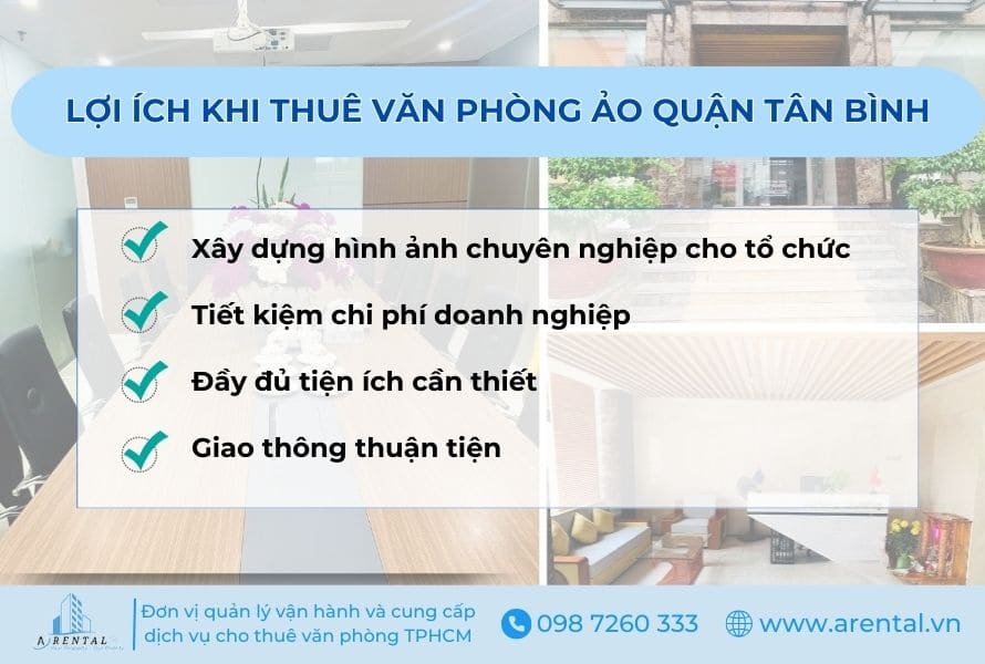 Lợi ích khi thuê văn phòng ảo Tân Bình tại Arental Vietnam.