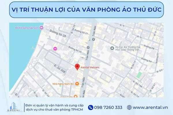 Địa chỉ cho thuê văn phòng ảo Thủ Đức có vị trí giao thông thuận lợi.