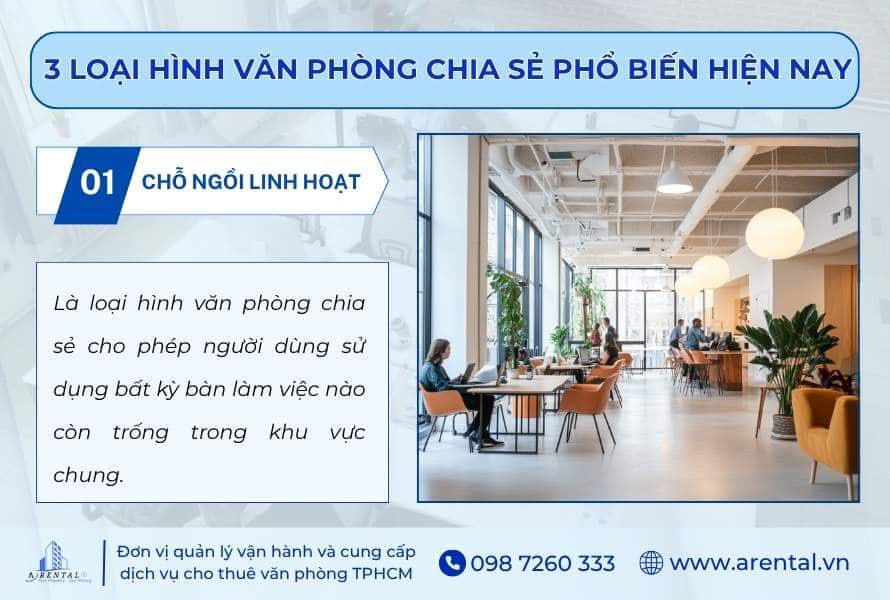 Loại hình chỗ ngồi linh hoạt.
