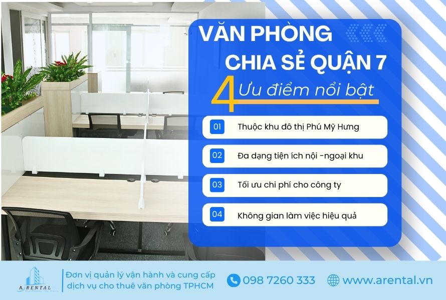 4 lý do khách hàng nên lựa chọn văn phòng chia sẻ Quận 7 của Arental Vietnam.