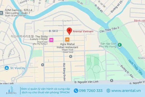 Vị trí đắc địa trực thuộc khu phố Hưng Gia của văn phòng chia sẻ Quận 7. Văn phòng kết nối dễ dàng với các trục đường giao thông chính.