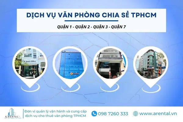 Thông tin dịch vụ cho thuê văn phòng chia sẻ TPHCM.