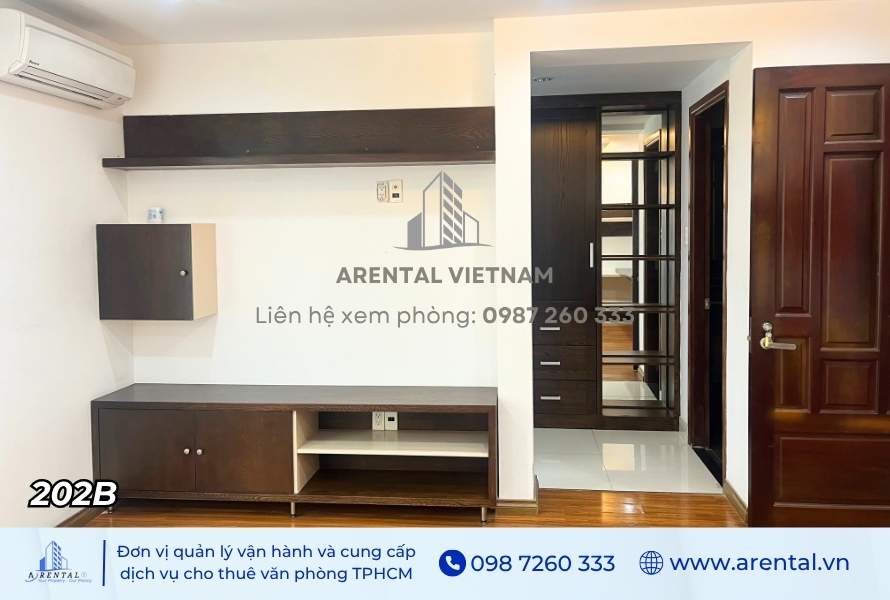Tiện nghi của văn phòng làm việc cho thuê với diện tích 30m2 quận 7 (P.202B).