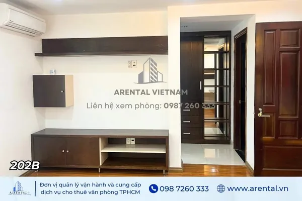 Tiện nghi của văn phòng làm việc cho thuê với diện tích 30m2 quận 7 (P.202B).