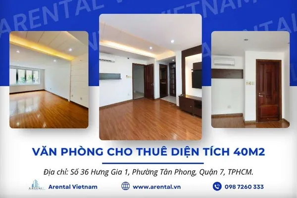 Thông tin về văn phòng cho thuê diện tích 40m2 tại Quận 7.