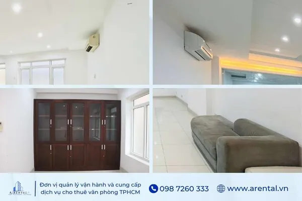 Nội thất được trang bị sẵn cho doanh nghiệp tại văn phòng cho thuê diện tích 45m2 Quận 7.