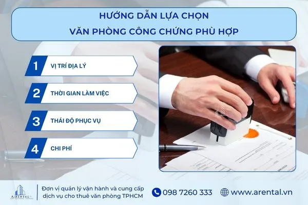 Cách lựa chọn văn phòng công chứng phù hợp.