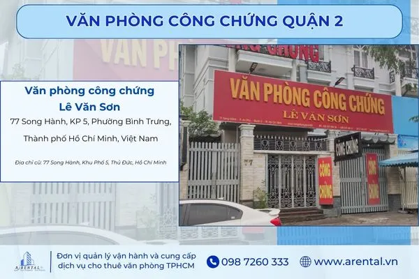Văn phòng công chứng Lê Văn Sơn.