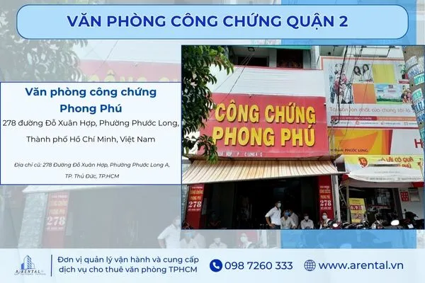 Văn phòng công chứng Phong Phú.