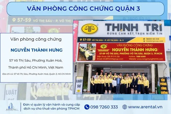 Văn phòng công chứng Nguyễn Thành Hưng.