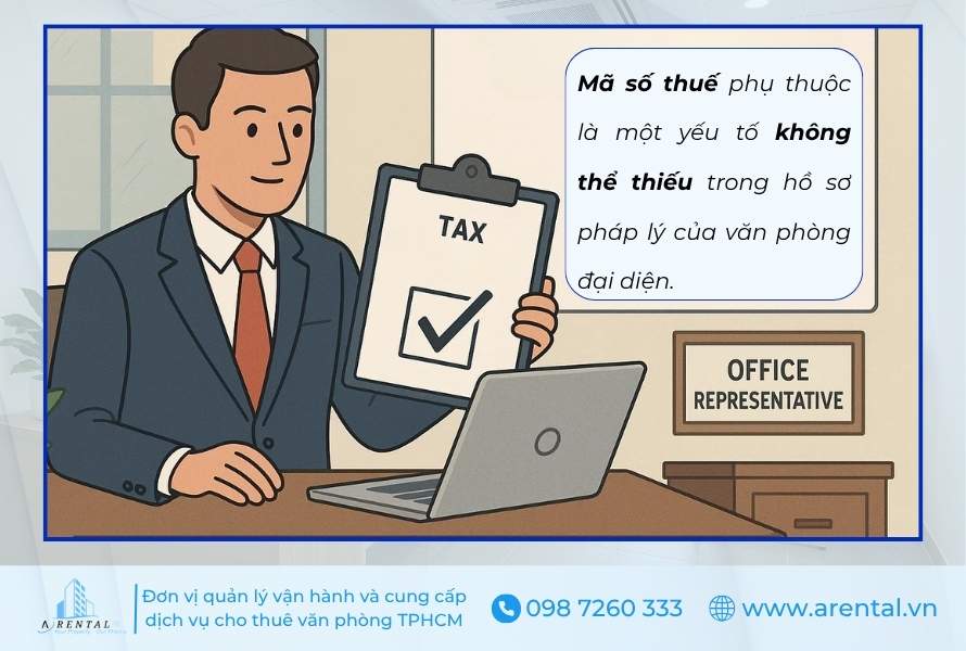 Mã số thuế là yếu tố không thể thiếu của văn phòng đại diện.