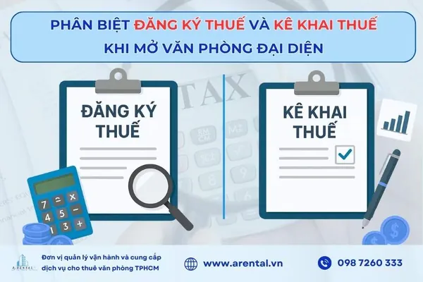 Phân biệt việc đăng ký thuế và kê khai thuế của văn phòng đại diện.