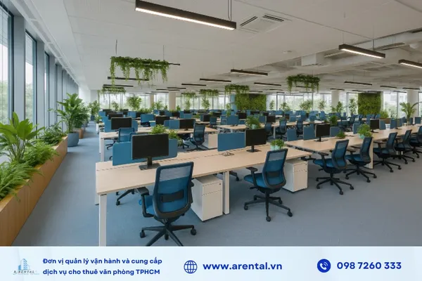 Mẫu thiết kế văn phòng cho thuê với diện tích 700m2.