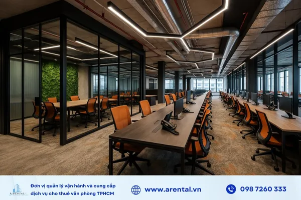 Ý tưởng thiết kế văn phòng cho thuê với diện tích 500m2.