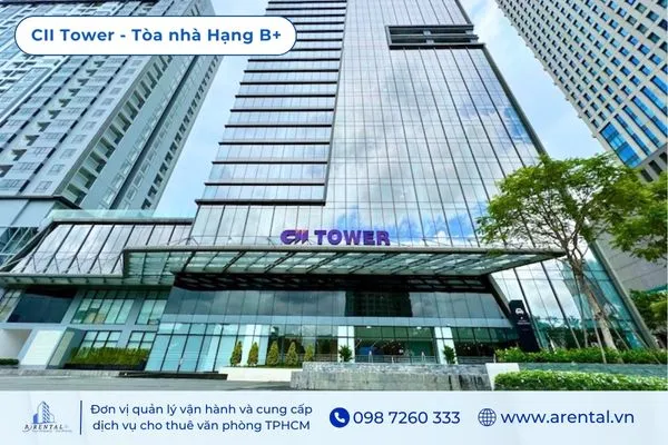 Giá thuê văn phòng Hạng B tại CII Building.