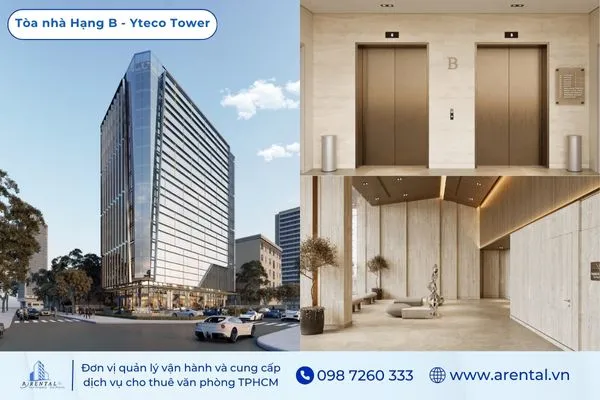Phối cảnh tòa nhà văn phòng Hạng B, Yteco Tower.