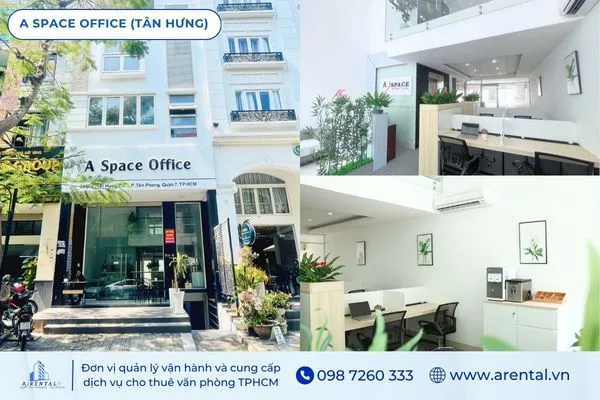 Tòa nhà cho thuê văn phòng Hạng C - A Space Office phường Tân Hưng.