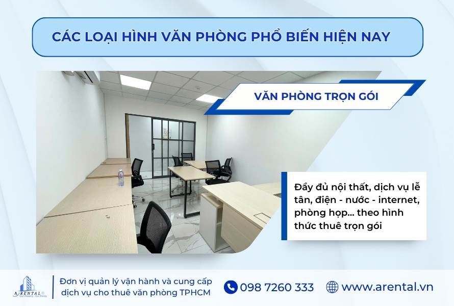 Văn phòng trọn gói đầy đủ nội thất tại Arental Vietnam.