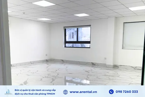 Tổng thể góc không gian văn phòng 60m2 tại Quận 2 