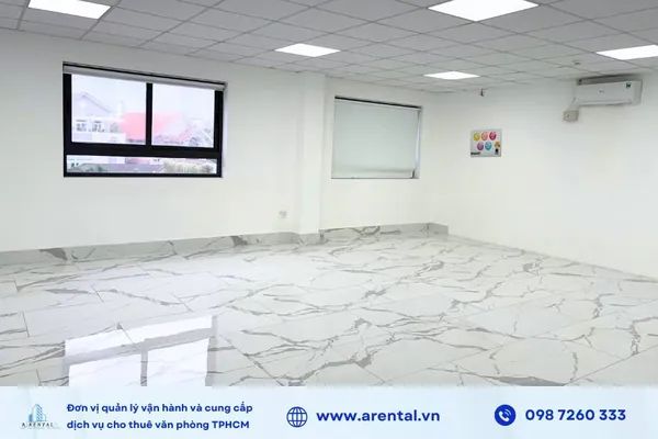 Mặt bằng sàn trống diện tích 60m2 