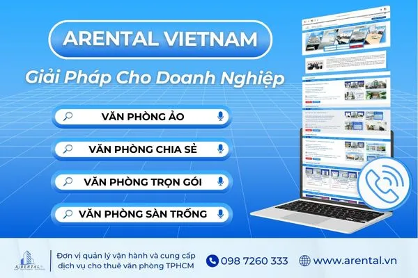 Dịch vụ cho thuê văn phòng TPHCM tại Arental Vietnam với đa dạng loại hình.