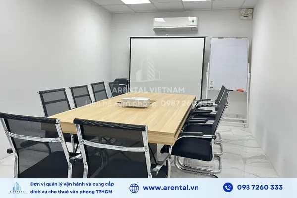 Văn phòng trọn gói 20m2 Quận 2 giá rẻ đi kèm dịch vụ cho thuê phòng họp theo giờ. Dịch vụ phòng họp tại tòa nhà A Space quận 2.