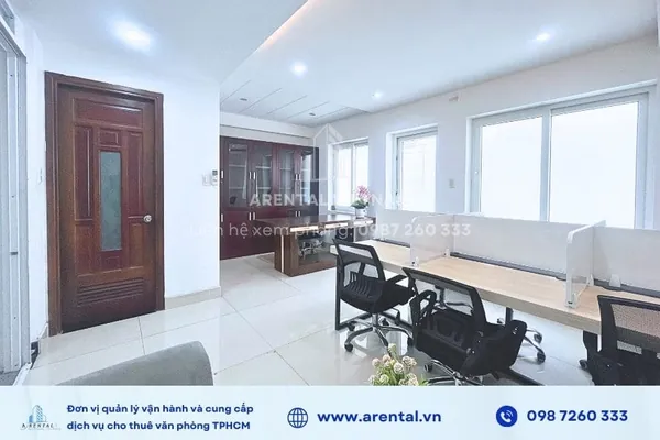 Tổng quan không gian văn phòng trọn gói 25m2 quận 7.