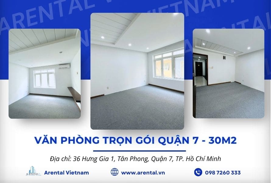 Thông tin văn phòng trọn gói 30m2 - Quận 7.