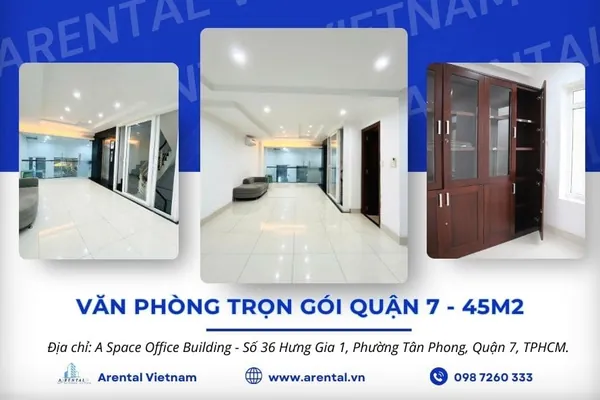 Thông tin chi tiết văn phòng trọn gói 45m2 Quận 7