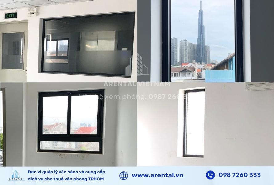 Văn phòng trọn gói 50m2 tại Arental Vietnam thiết kế 4 cửa sổ đảm bảo ánh sáng và không khí tự nhiên cho văn phòng.