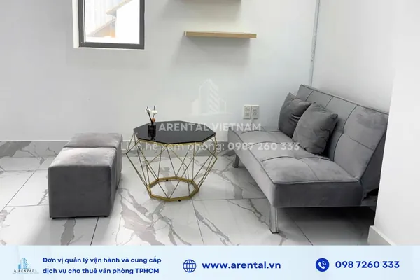 Bộ sofa tiếp khách tại văn phòng trọn gói 50m2.    